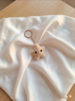Handmade Crochet Star Keychain - Image 4