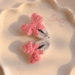 Handmade Crochet Bow Clip