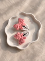 Handmade Crochet Bow Clip - Image 4