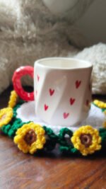 Sunflower Bouquet Coaster With Basket - Image 3