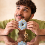 Crochet Donut Keychain