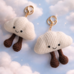 Happy Cloud Keychain