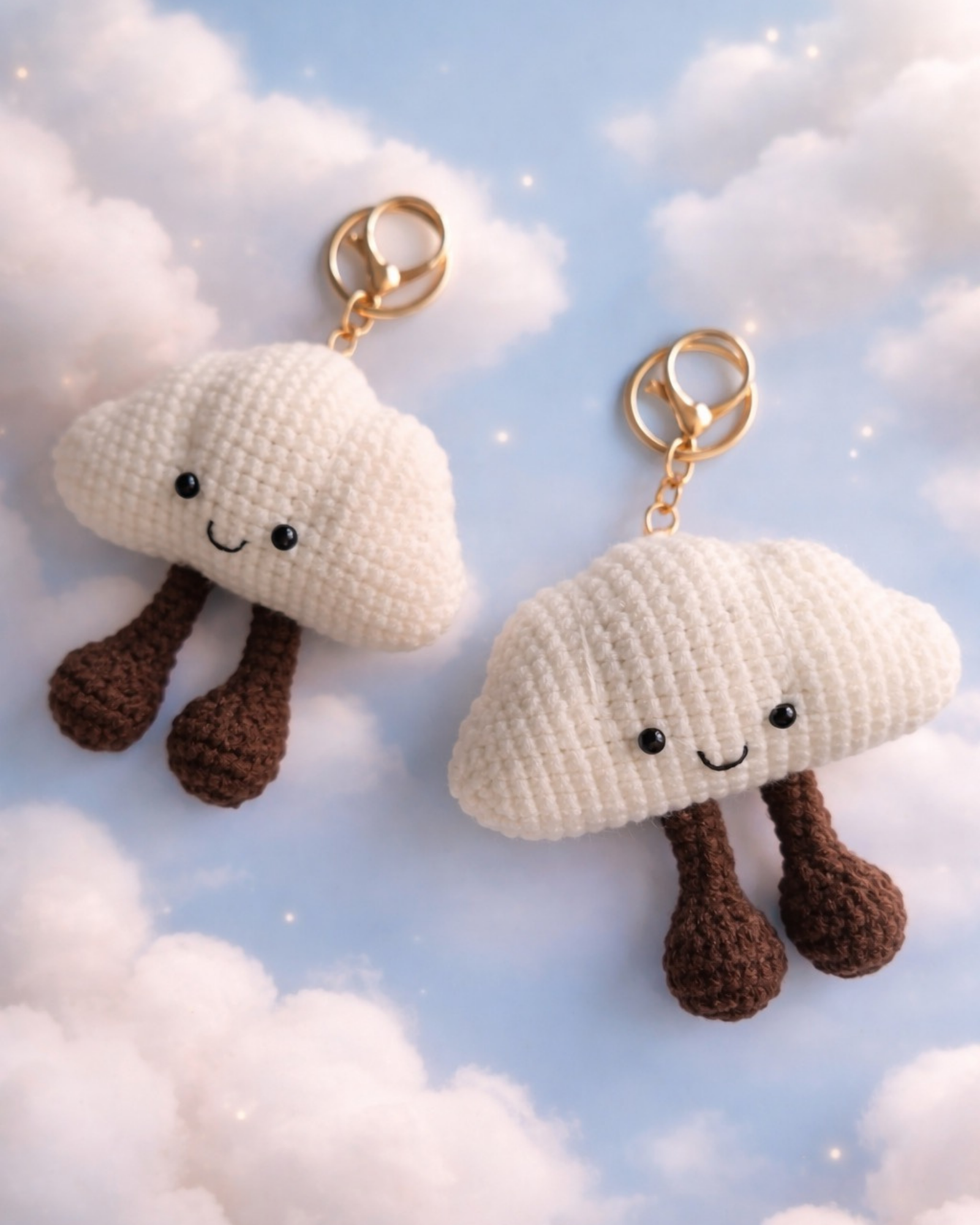 84 Happy Cloud Keychain - Image 1