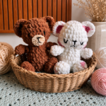 Milk and Mocha Teddy Bear (Sold Individually)