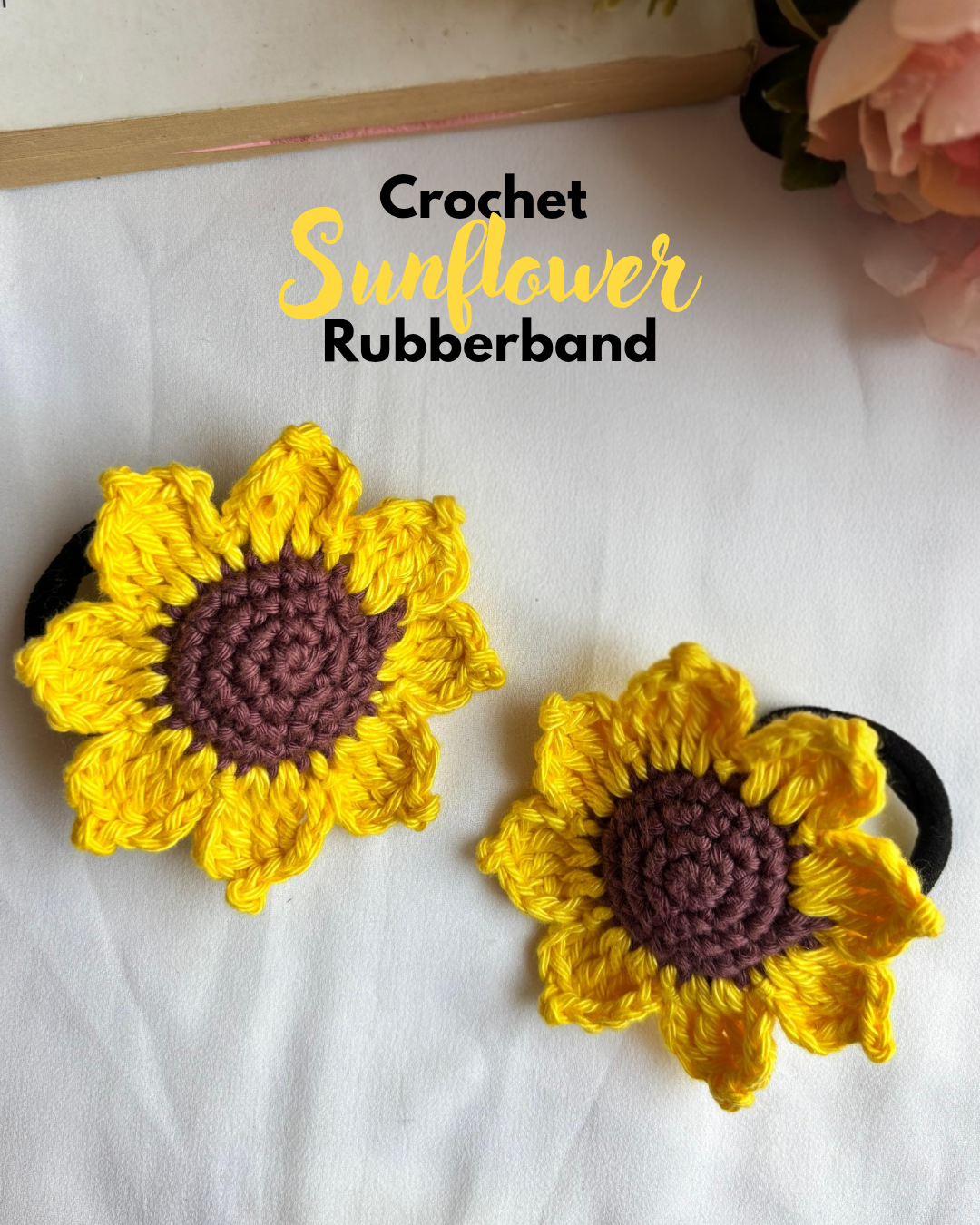 Crochet Rubberband_20260620_233929_0000 Sunflower Rubber-band - Image 1