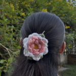 Crochet Lotus Hair Clip