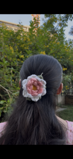 Crochet Lotus Hair Clip