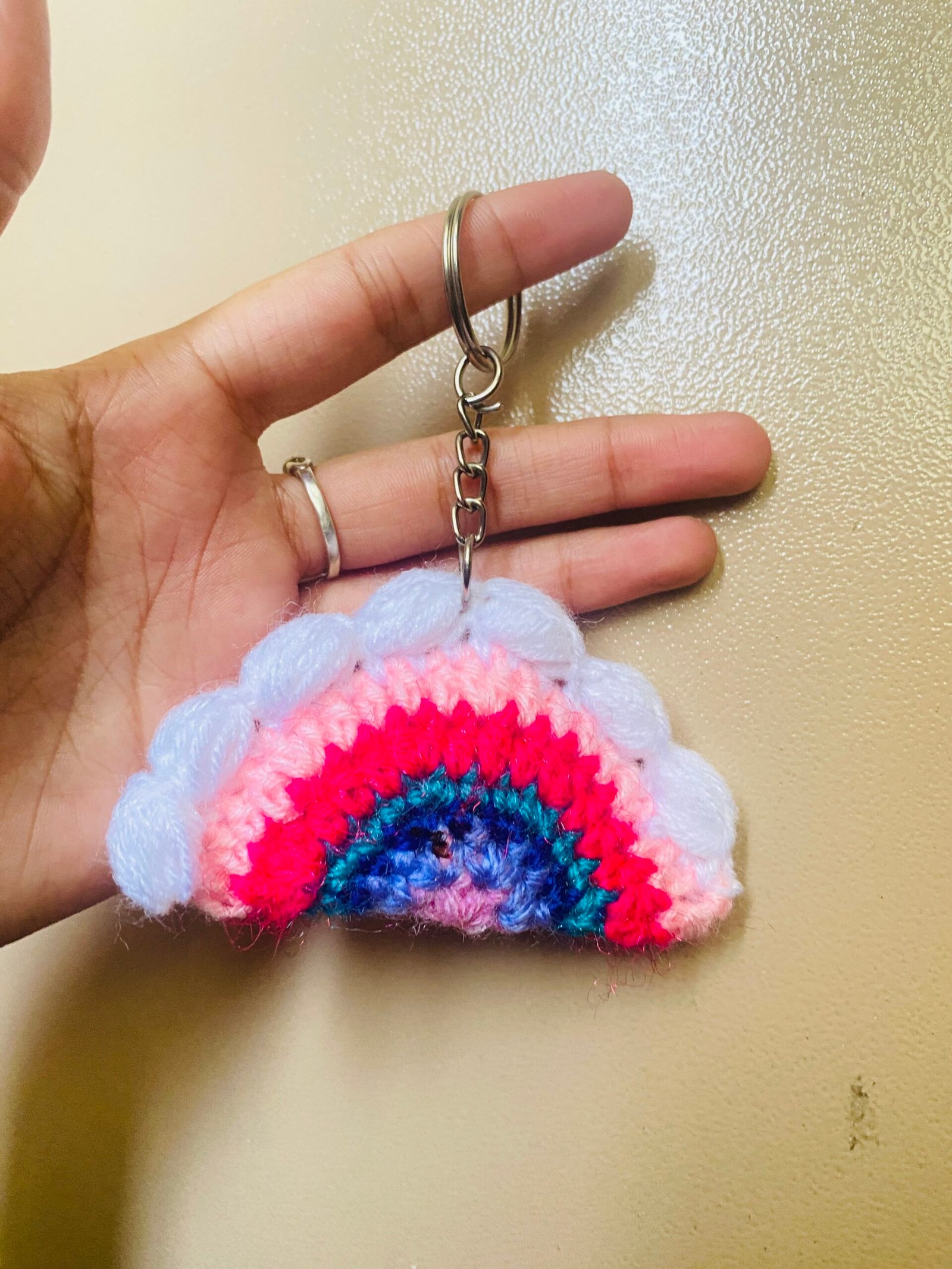 IMG_1759.JPG Bubblegum Rainbow Keychain - Image 1