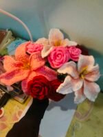 Handmade Rose and Lily bouquet(big) - Image 5