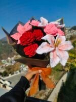Handmade Rose and Lily bouquet(big) - Image 2
