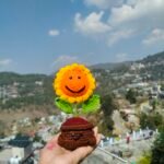 The Sunny Duo: Handmade Crochet Sunflower Pot