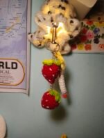 Strawberry and Ciggerate keychain - Image 2