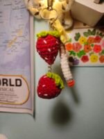 Strawberry and Ciggerate keychain - Image 3