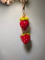 Strawberry and Ciggerate keychain