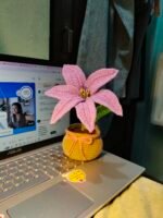 Lavender Lily Crochet Plant - Image 5