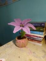 Lavender Lily Crochet Plant - Image 3