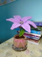 Lavender Lily Crochet Plant - Image 2