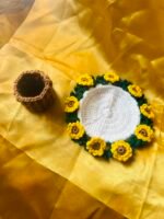 Sunflower Bouquet Coaster With Basket