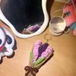Lavender Bouquet Keychain