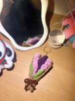 Lavender Bouquet Keychain