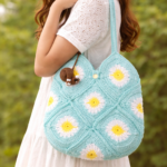 Daisy Crochet Shoulder Bag