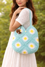 Daisy Crochet Shoulder Bag