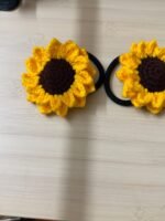 Double Layer Sunflower Hair Tie (Sold Individually) - Image 2