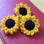 Double Layer Sunflower Hair Tie (Sold Individually)