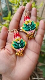 Lotus Strokes Earrings - Image 2