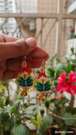 Lotus Strokes Earrings - Image 4