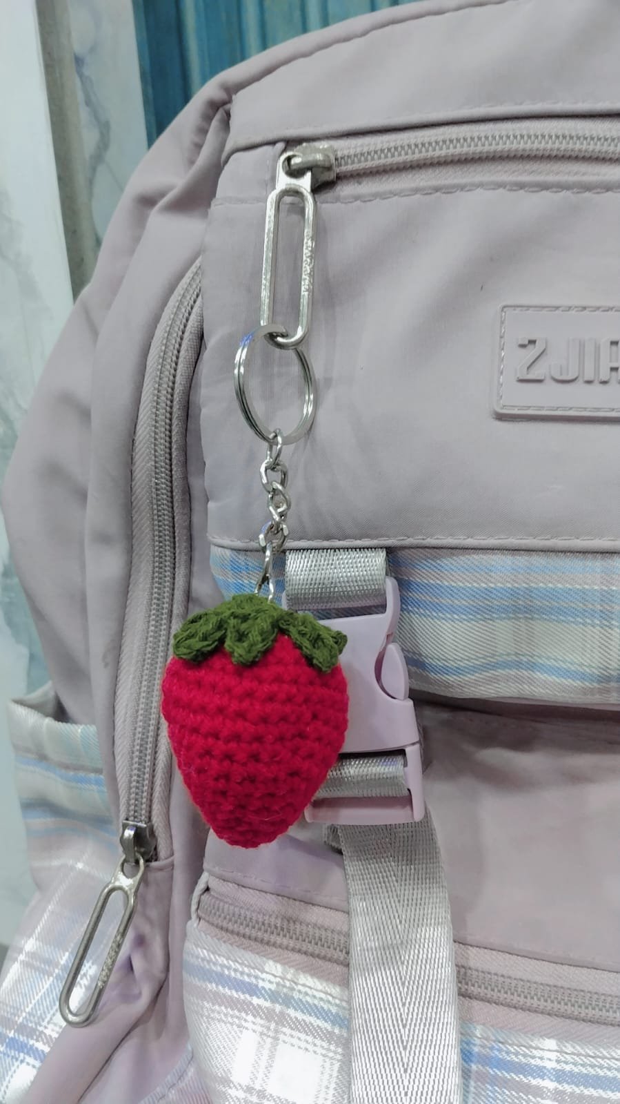 WhatsApp Image 2026-06-28 at 5.00.02 PM Strawberry Keychain - Image 1