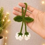 Lily of the valley Hair-tie + Keychain