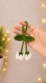 Lily of the valley Hair-tie + Keychain