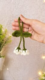 Lily of the valley Hair-tie + Keychain - Image 3