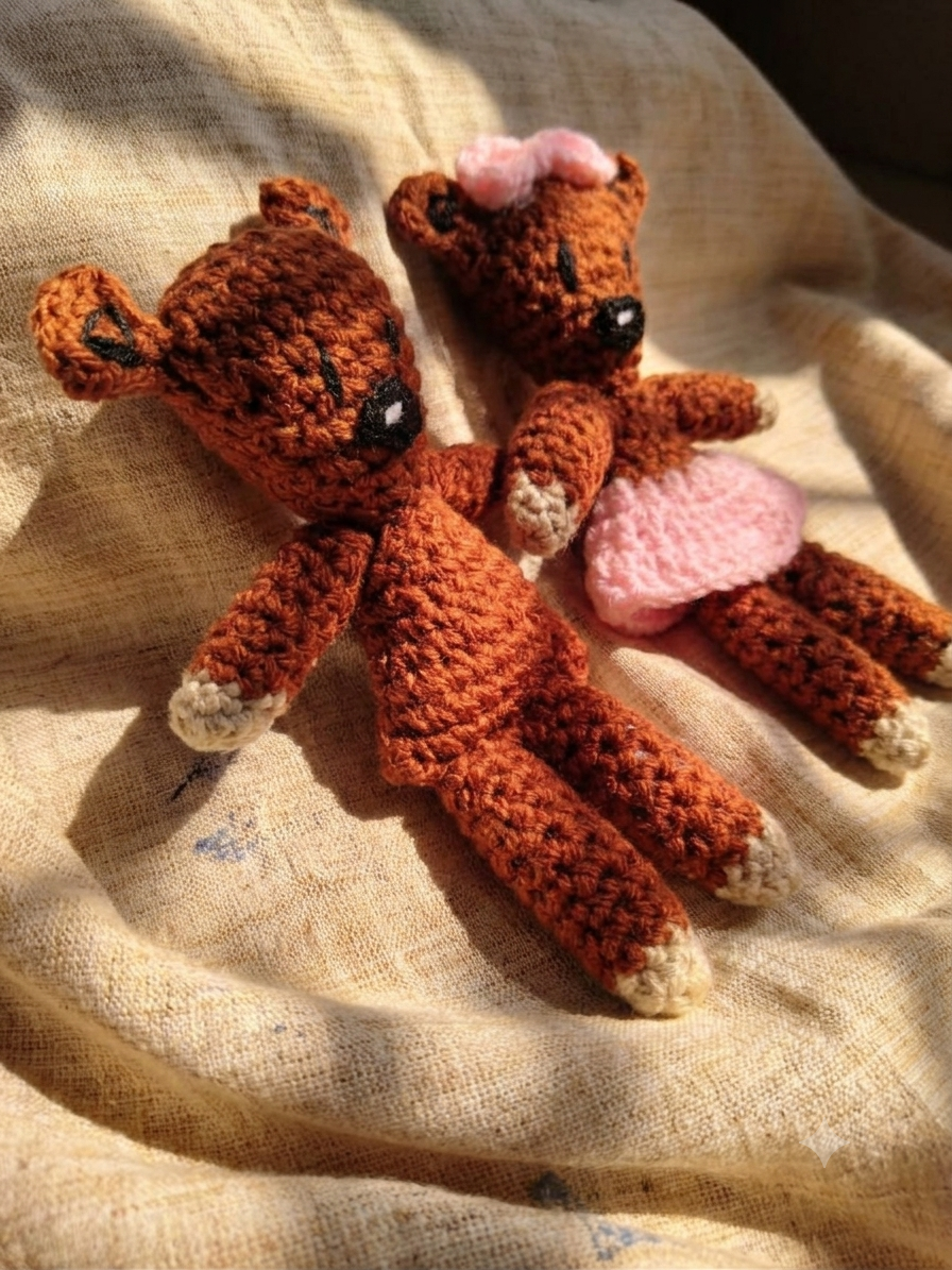 1783170536770 Mr Bean Teddy - Lottie pair - Image 1