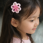 Cherry Blossom Crochet Hair Clip
