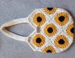 Sunflower Crochet Tote Bag