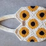 Sunflower Crochet Tote Bag