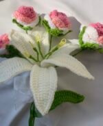 Lily and Roses Bouquet - Image 3