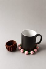 Crochet Flower Coaster with Pot - Image 2