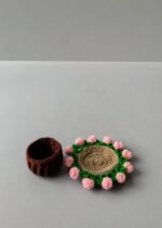 Crochet Flower Coaster with Pot - Image 4
