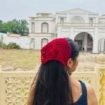 Maroon Floral Crochet Bandana