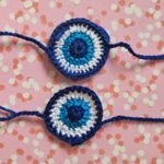 Evil Eye Crochet Rakhi (Sold Individually)