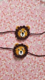 Little Lion Kids Crochet Rakhi (Sold Individually)