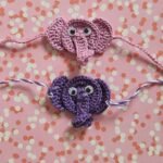 Little Elephant Kids Crochet Rakhi (Sold Individually)
