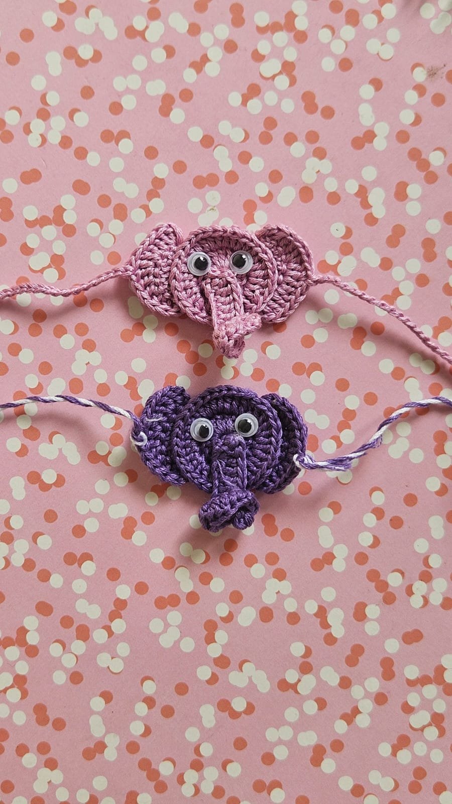 WhatsApp Image 2026-07-25 at 10.34.26 PM Little Elephant Kids Crochet Rakhi (Sold Individually) - Image 1