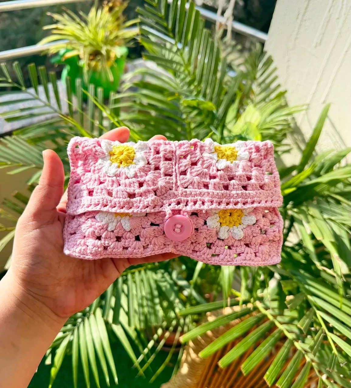 WhatsApp Image 2026-07-27 at 10.38.23 PM Granny Square Crochet Wallet - Image 1