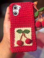 Cherry Charm Crochet Phone Case (vivo Y56) - Image 3
