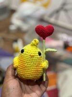 Little Chick with Heart Flower - Image 3