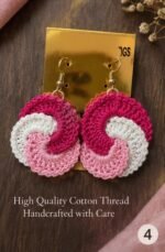 Spiral Swirl Crochet Earrings - Image 3